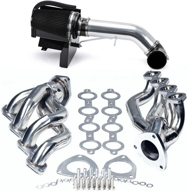 4''Cold Air Intake +Header For 00-06 Chevy GMC Avalanche Silverado Sierra Tahoe - Image 1 of 4