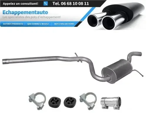 VW Jetta V 1.6 75kW (2005–2010) silencieux central échappement homologué E - Photo 1/1