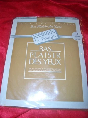 Zarte französische Nylonstrümpfe Nylons Gr. 9,5 fouine 15 den Perlonstrümpfe OVP - Bild 1 von 2