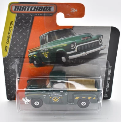 Matchbox GMC Stepside Pickup Truck 18/120 2014 Superfast scheda corta - Immagine 1 di 2
