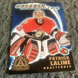 2001-02 Pacific Adrenaline Creased Lightning #14 Patrick Lalime - Picture 1 of 2