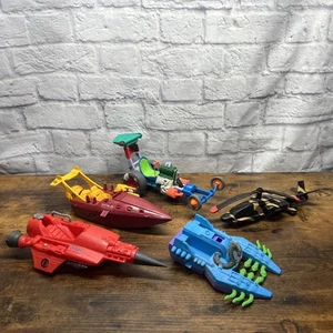 Vintage Hasbro 1980's TMNT GI Joe Vehicle Toys Lot Boat Pizza Helicopter  - Picture 1 of 16