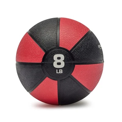 Balón medicinal AmazonBasics 8 lb rojo/negro - entrenamiento de fuerza central Foto 1 de 4