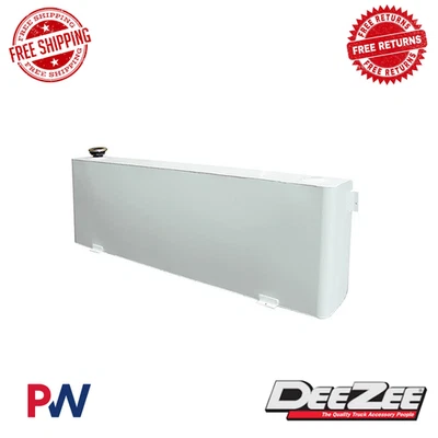 Tanque de transferencia rectangular largo Dee Zee - acero blanco para Chevrolet GMC Dodge Ram  Foto 1 de 2
