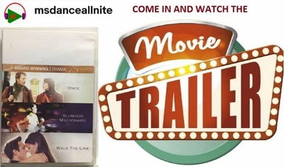 Once / Slumdog Millionaire / Walk The Line (DVD,2010,3-Disc Set,Widescreen) - Image 1 of 4