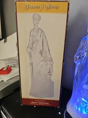 Sagrada Familia Jesús María José Acrílico Estatuilla Estatua Cambio de Color SH1 Foto 1 de 4