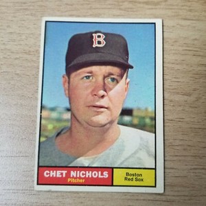CHET NICHOLS 1961 Topps #301   FREE SHIPPING G297