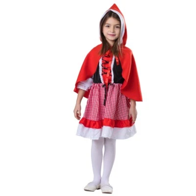 Dress Up America Piccolo Cappuccetto Rosso Costume per Ragazze - Mantello con - Immagine 1 di 4