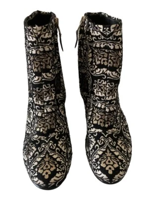 Sam Edelman Taye Metálico Jacquard Damasco Botín Mujer Talla 6.5 Paisley Nuevo con Etiquetas Foto 1 de 4