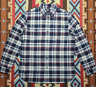 Double Rl Rrl Ralph Lauren Button Up Flannel Checked Twill Western Shirt