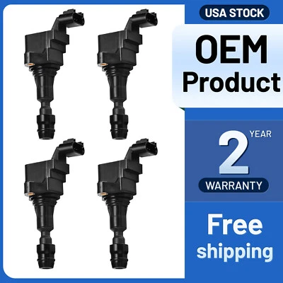 4 Ignition Bobinas Pack For Saturn Ion Sky Vue 2.0L 2.2L 2.4L 2007 2008 2009 201 - Image 1 of 4