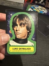 1977 Topps STAR WARS Sticker #1 Luke Skywalker  5 EX To 6 Ex Mint Free Ship