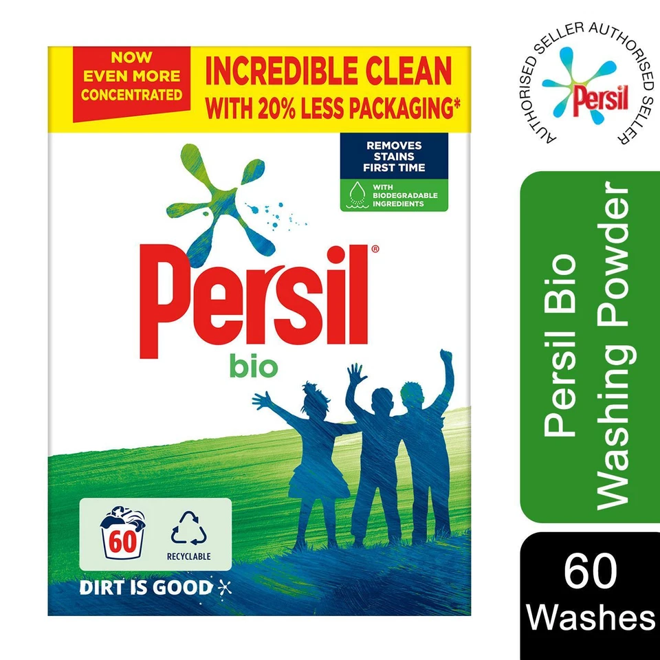 Persil Bio Washing Powder - 3 kg (60 Wash)