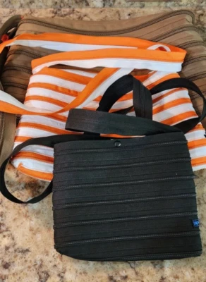 Lote de 3 Cartera Bandolera Zipit Oliva Negro Naranja Foto 1 de 4
