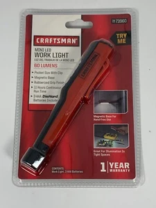 NEW in Package Craftsman Mini LED Work Light Magnetic Base 60 Lumens 3473960 RED - Picture 1 of 8