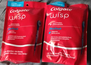 Colgate Max Fresh Wisp Disposable Mini Toothbrush - Peppermint, 24 Count (2Pak) - Picture 1 of 1