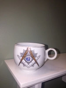 VINTAGE Mason Masonic Collectible Miniature Tea Cup Demitasse Japan - Picture 1 of 7