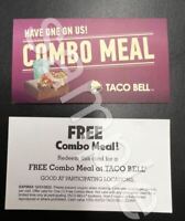x10 Taco Bell Combo Meal Voucher, Expiration 12/31/2022
