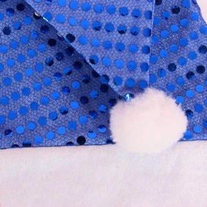 Christmas Hat Xmas Holiday Glitter Sequins Santa Party Costume - Picture 1 of 13