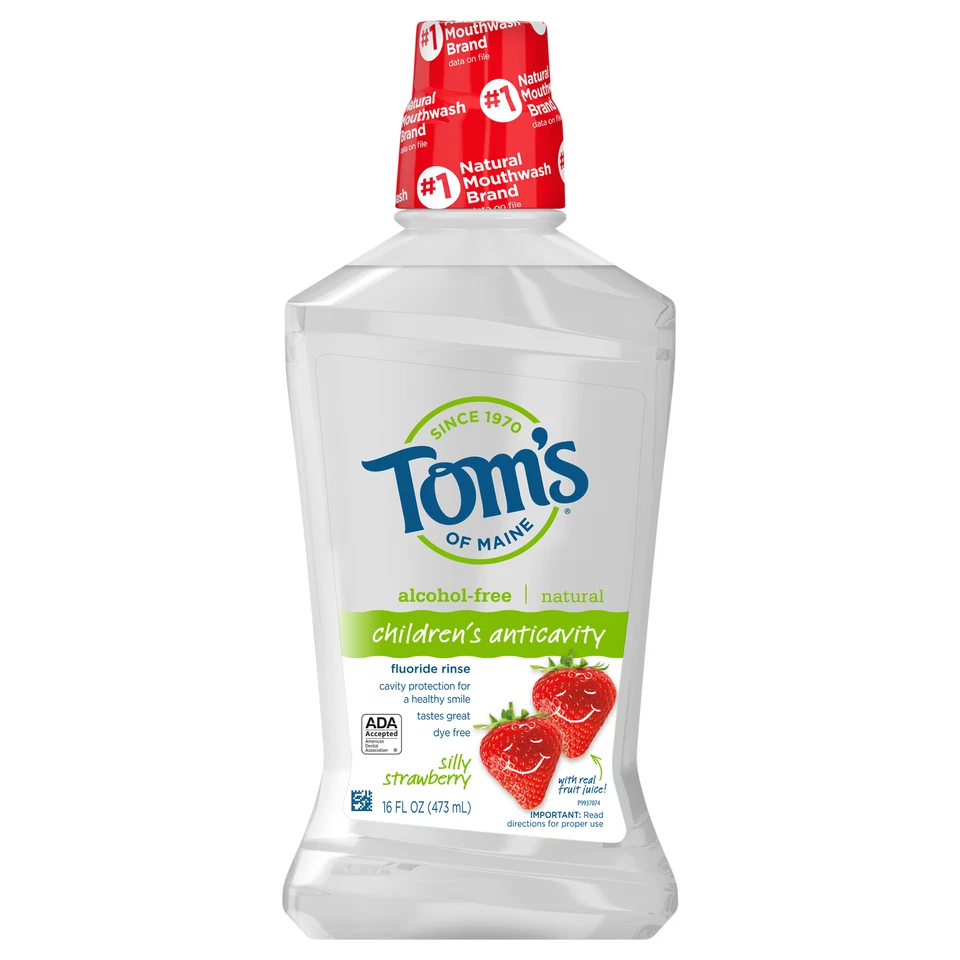 Tom's of Maine Children's Anticavity Fluoride Rinse Strawberry