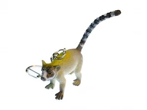 Lemurs Keychain Miniblings Charm Katta Madagascar Monkey Gray - Picture 1 of 4