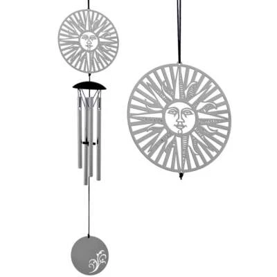 WOODSTOCK WIND CHIMES Woodstock Windspiel Woodstock Sun Flourish 18" Windspiel - Silber