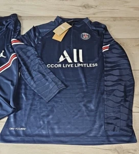 Jordan Paris Saint-Germain Track Suit Blue Navy Size 18 Junior - Picture 1 of 20