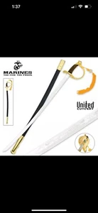 U.S. Marine Corps NCO Ceremonial Dress Sword (Gold) - Picture 1 of 3
