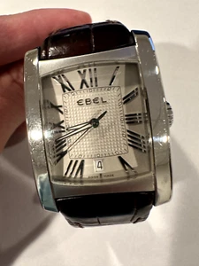 LIMITED EDITION EBEL SOLID STEEL JUMBO 32MM BRASILIA DATE WATCH WITH EBEL BAND - Picture 1 of 6