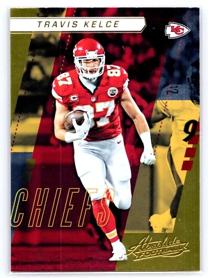 Travis Kelce Spectrum Blue 2017 Absolute Football Card #24 Kansas City Chiefs - Image 1 of 2