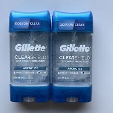 Gillette Antiperspirant and Deodorant for Men, Clear Gel, Arctic Ice, 3.8oz 2 PK