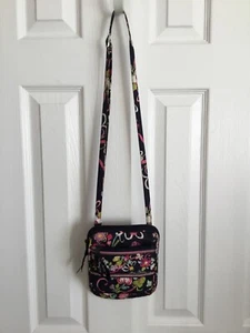 Vera Bradley Quilted Small Crossbody Purse In The Ribbons Pattern - Picture 1 of 12