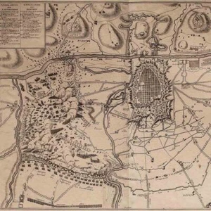 Militärgeschichte Historische Karte Turin Torino Jean Dumont Kupferstich 1706 - Bild 1 von 3