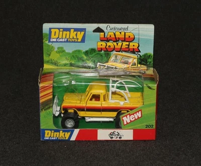 Dinky Toys #202 1979 индивидуализированный Land Rover как новый в коробке - Изображение 1 из 4