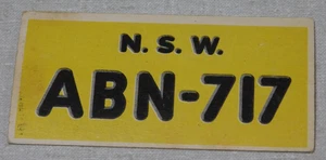 1953 Topps license plate gum card New South Wales Australia - Picture 1 of 2