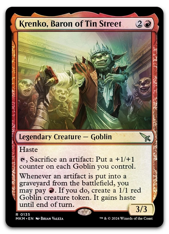 Krenko, Baron of Tin Street #135 (Foil) (NM) Murders Karlov Manor MKM Magic MTG - Image 1 of 1
