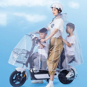 Cycling Cape Waterproof Rain Coat Jacket Cycling Rain Poncho Hooded Rain Poncho - Picture 1 of 10