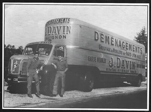 1992 -- CAMIONS DEMENAGEMENTS . J. DAVIN . AVIGNON . 4B797 - Foto 1 di 1