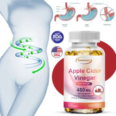 XEMENRY Apfelessig - Abnehmen, Appetit unterdrücken, Stoffwechsel fördern