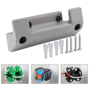 Wall-Mount Water Hose Pipe Reel Holder Garden Storage Tidy Pipe Fixing Brackets - Picture 1 of 12