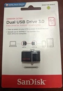 64 Go SanDisk Ultra double clé USB 3.0 clé USB pour smartphones Android - Photo 1 sur 2
