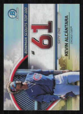2023 Bowman Chrome Scouts Top 100 #BTP61 Kevin Alcantara - Image 1 of 2
