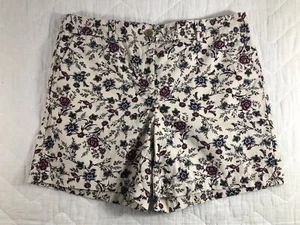 Ann Taylor Loft Shorts Women’s Size 10 Floral Original 100% Cotton - Picture 1 of 11