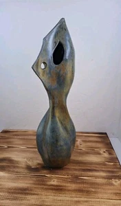 H. Beeler Studio Art Pottery Abstract Face Form Sculpture Numbered W #410 McM - Picture 1 of 8