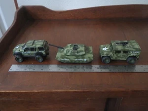 Soma Mighty Wheels U.S. Army 2001 SUV Jeep, 1998 Humvee and Tank - Picture 1 of 3