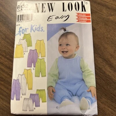 New look easy newborn, small, medium, large romper pants shirt pattern - Image 1 of 3