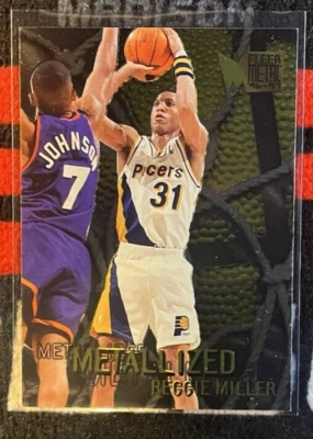 1996 Reggie Miller Fleer Metal - Metallized Indiana Pacers #129 - Image 1 of 2