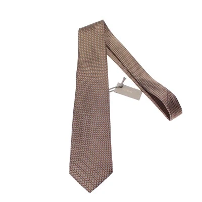 Tom Ford новый с Ярлыками галстук в оранжевый коричневый и белый 100% шелк сделано в Италии - Изображение 1 из 4