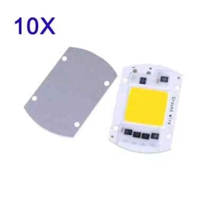 10PCS LED Chip 50W COB Warm White Spectrum Bulb AC 110V Lighting - Picture 1 of 7