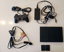 Playstation 2 PS2 Slim SCPH-75001 Console Controller & Cords + 3 Games